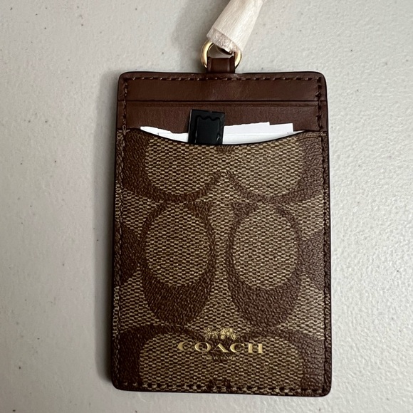 Coach Id Lanyard In Signature Canvas - Picture 1 of 1